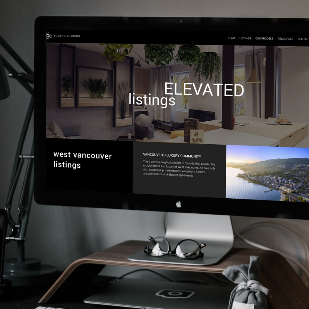 Bilash and Charron website YVR Vancouver Real Estate Realtor team mockup