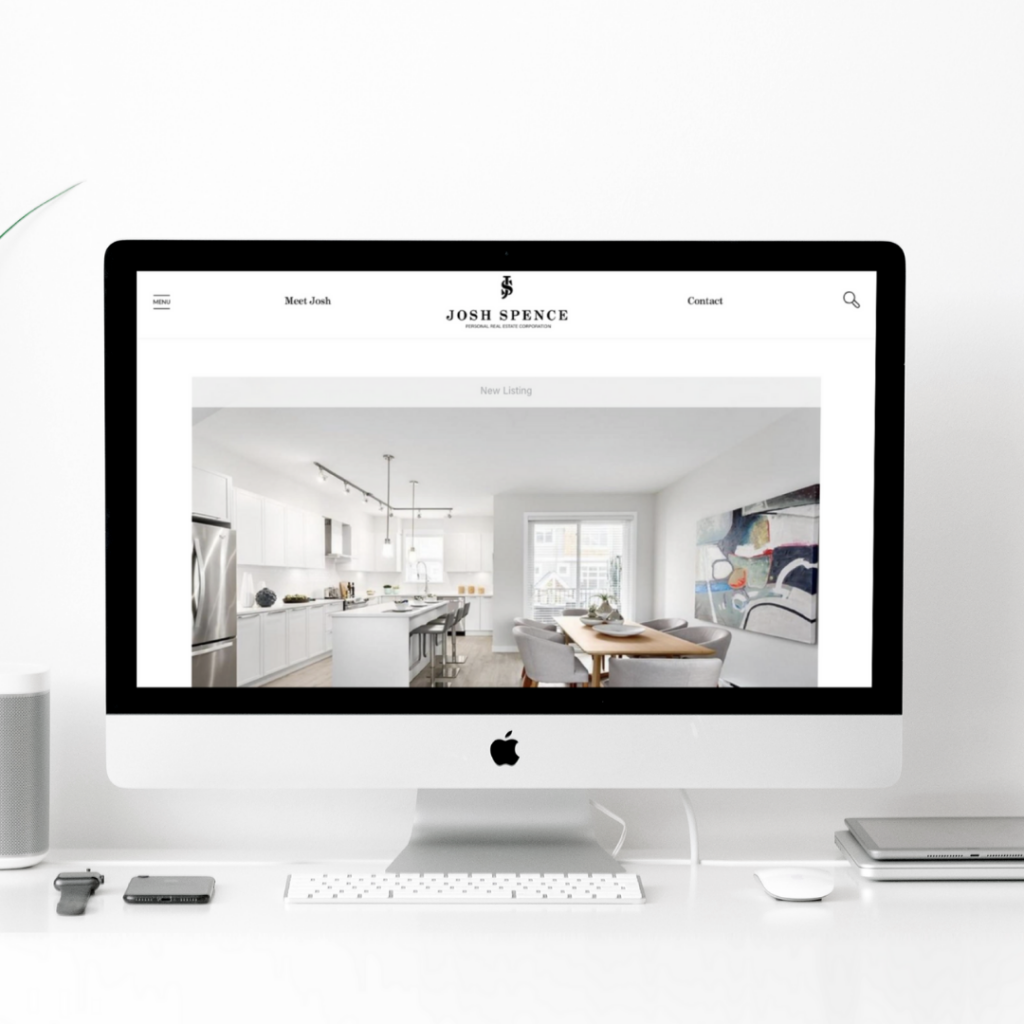 Josh Spece Port Moody Real Estate Vancouver Website web design mockup