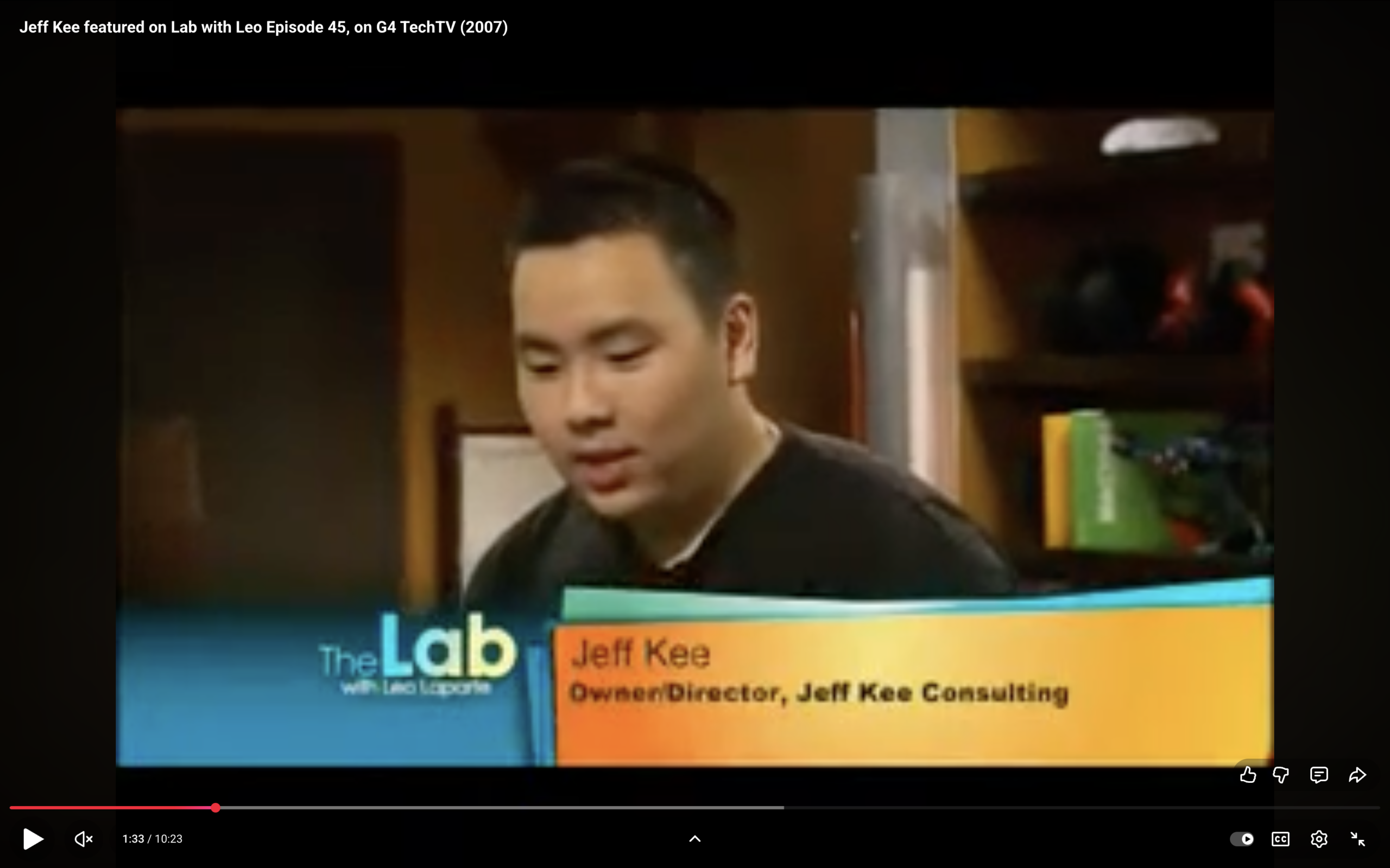 AJAX on websites explained on G4 Tech TV by Jeff Kee in 2007